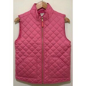 NWT J. CREW CREWCUTS PINK QUILTED VEST, SIZE XL